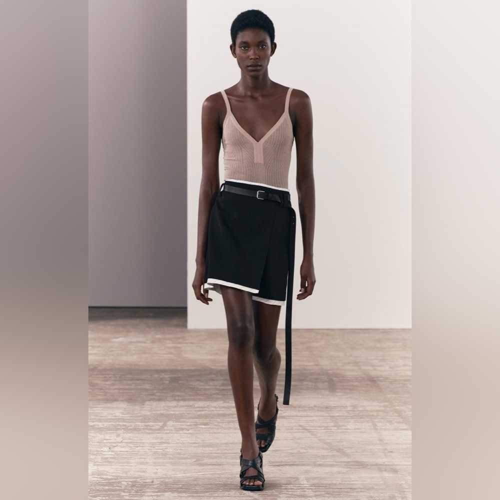 NWT Zara Mixed Mini Skirt